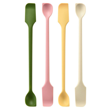 Set de 4 Mini Spatules en Silicone Résistantes à Chaleur