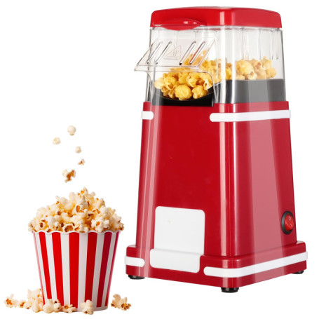 Machine à Pop-Corn Cozary 1200W - Popcorn à Air Chaud, Gobelet Doseur Inclus