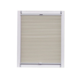 Store Plissé Nid d'Abeille Argenté Sunlines - 90 x 220 cm, Système Klemmfix