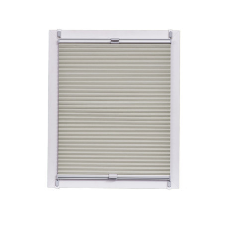 Store Plissé Nid d'Abeille Occultant Sunlines - Argent, 80 x 220 cm