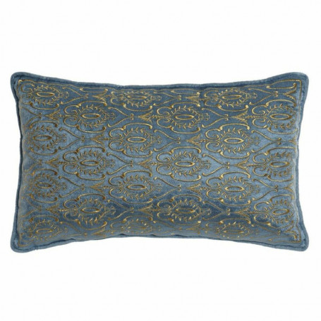 Coussin DKD Home Decor 8424001850396 Bleu Doré Polyester Velours Aluminium (50 x 52,99 €