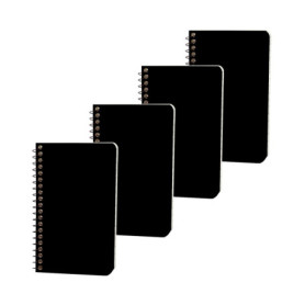 Lot de 4 carnets de poche Quanerba A7 à spirale - Mini blocs-notes pratiques