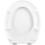 Abattant WC Cornat Tarox Plus Blanc - Duroplast Facile à Entretenir