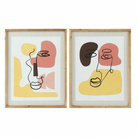 Cadre DKD Home Decor S3017920 Abstrait (55 x 2 x 70 cm) (2 Unités) 149,99 €