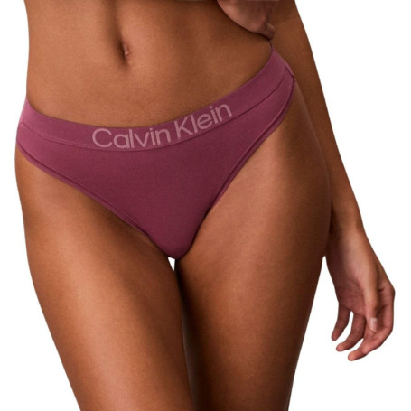 String de Bain Femme Calvin Klein Rouge Berry Wild - Taille M