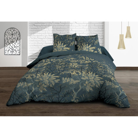 Parure de Lit 160x200 cm en Pur Coton Hevea Vert