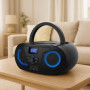 Lecteur CD Portable Silva Schneider MPC 25.7 BT avec Bluetooth et Radio FM