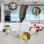 Mousseur à Lait Clatronic MS 3089 Noir en Acier Inoxydable