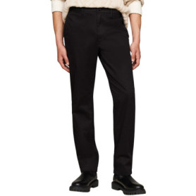 Chino Satin Homme Tommy Hilfiger Denton - Noir, Coupe Droite