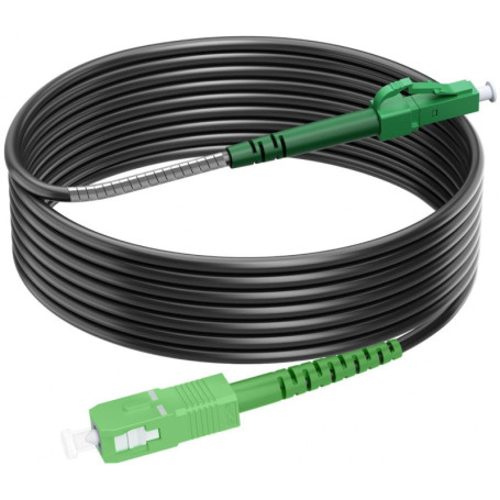 Câble Fibre Optique Monomode RamboCables 80m SC/APC vers LC/APC