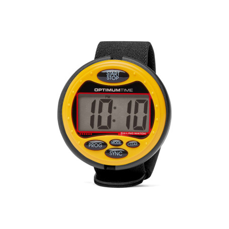 Montre à Voile Optimum Time OS3 Jaune - Minuteur Numérique Imperméable