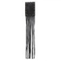 Couvercle de Gland de Guidon en Cuir Synthétique Noir pour Moto