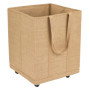 Panier en Jute Naturel à Roulettes - Sac de Rangement Multifonction 100L