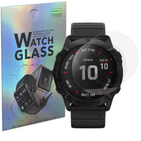 Verre Trempé PHONILLICO pour Garmin Fenix 6X Pro - Lot de 2, Protection Écran Anti Rayure