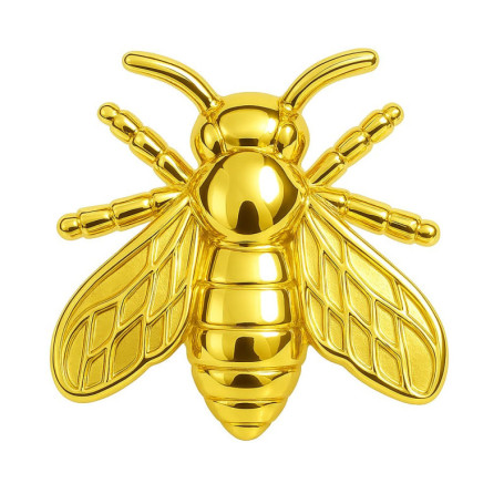 Broche Dorée Abeille Élégante pour Femme - Accessoire Fantaisie