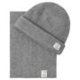 Écharpe et Bonnet Pepe Jeans Edward pour Homme en Gris Foncé Chinée