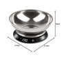 Balance de Cuisine Électronique Girmi PS84 en Acier Inoxydable