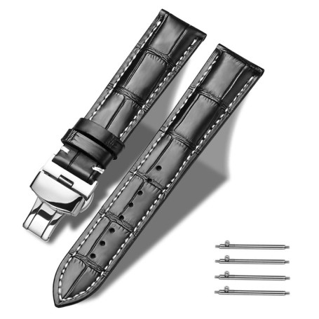 Bracelet en Cuir Véritable TRISTRAPS avec Libération Rapide - 22mm