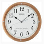 Horloge Murale Seiko QXR208Z en Bois Blanc avec Radio