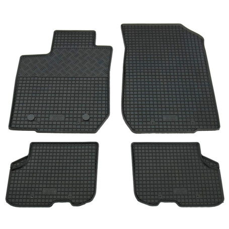 Tapis de Sol en Caoutchouc Noir pour Dacia Logan et Sandero