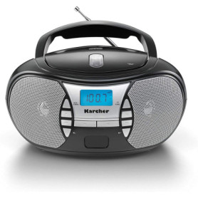 Karcher RR 5025 CD Radio Portable Noir avec Haut-parleurs Stéréo