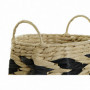 Set de basket DKD Home Decor Naturel Noir Marron Clair Fibre naturelle (30 x 30 107,99 €
