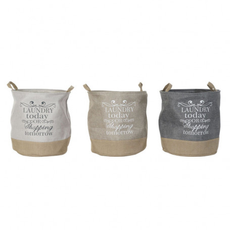 Panier DKD Home Decor Polyester (3 pcs) (39 x 39 x 41 cm) 164,99 €