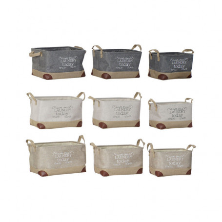Set de basket DKD Home Decor Polyester (3 pcs) 139,99 €