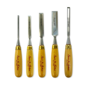 Coffret de 5 Ciseaux à Bois Professionnels Spear & Jackson - Artisanat de Sheffield