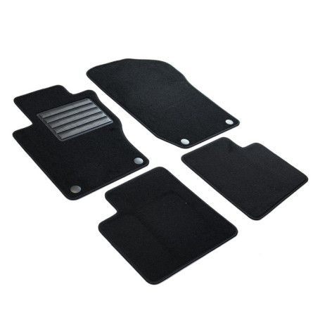 Tapis de Sol Sur Mesure en Velours pour Mercedes Classe M/ML/GL (W164) 2005-2011 - Noir