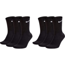 Nike Chaussettes Everyday Cushioned Crew - 6 Paires Confort Noir