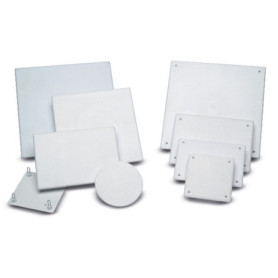 Couvercle de Boîte à Encastrer Famatel 200x200 mm - Gris avec Vis