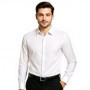 Chemise Homme VEVOR Manches Longues Infroissable - Style Décontracté ou Formel, Blanc, Taille M