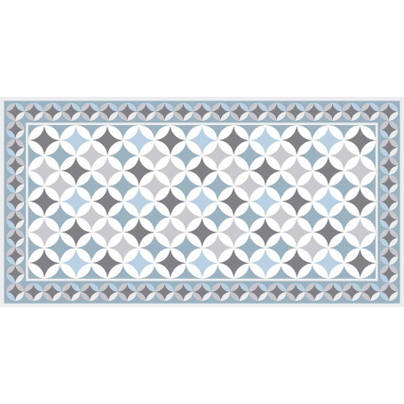 Tapis en Vinyle Multicolore Vilber Trevi - 52 x 100 cm, Antidérapant et Facile à Nettoyer