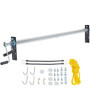 Kit de Rouleaux de Bâche à Manivelle VEVOR - 1,6 à 2,6 m en Aluminium