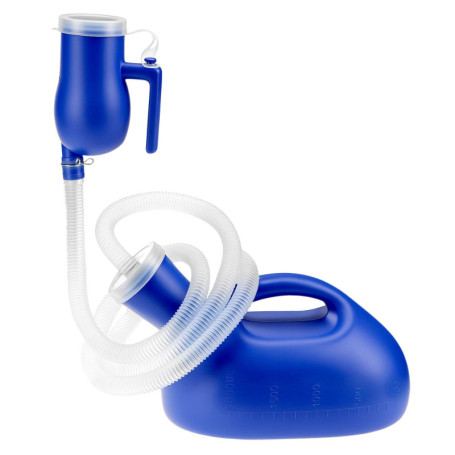 Bouteille Urinoir Portable QWORK pour Hommes avec Tube de 1,6 m - 2000 ml