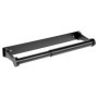 Support à Sopalin en Aluminium Noir - QWORK, Autocollant ou à Vis pour Cuisine et Salle de Bain
