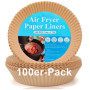 TopEsct Lot de 120 Feuilles de Papier Sulfurisé Rond pour Friteuse à Air - 20 cm