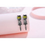 Boucles d'oreilles en forme de chat noir pour filles - Idéal pour anniversaires et fêtes