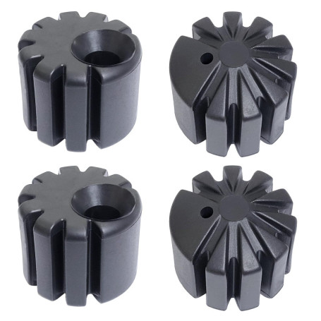 Kit de Montage Inférieur pour Siège de Moto - 4 Pièces 10 mm