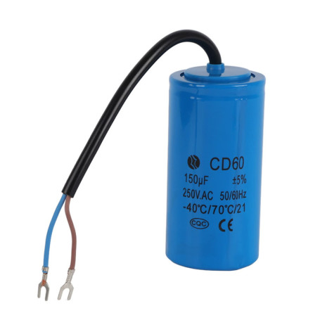 Condensateur de Démarrage 150µF 250V pour Moteurs AC - Zunate