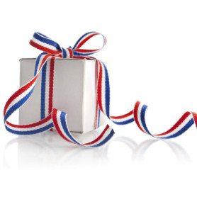 Ruban Nylon Tricolore Français 45m - Idéal pour Célébrations Nationales