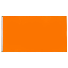 Drapeau Unicolore Orange 90x60 cm - AZ FLAG en Polyester Léger avec Œillets