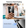 HOOMIL Coque pour Samsung Galaxy S22 Ultra 5G 6,8 Pouces, Anti-Jaunissement Étui Téléphone Transparente, Housse de Protection An