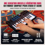 Akai Professional MPK Mini IV Clavier MIDI USB-C pour Débutants et Producteurs - Pads de Batterie MPC, Molettes Pitch et Mod, Lo