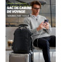 VANKEV Bagage Cabine 40x20x25 Pour Ryanair Sac à Dos Voyage Cabine Avion Bagage à Main Femme Homme 20L Sous Siege Bagage Sac De 