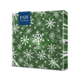 Serviettes en Papier Décoratives Noël - Flocons de Neige (Lot de 20)