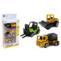 Ensemble de 3 Camions de Chantier en Métal - Jouets pour Enfants à Partir de 3 Ans