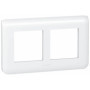 Plaque de finition Mosaic Legrand pour rénovation 2x2 modules - Blanc