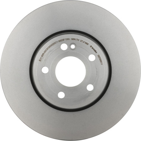Disques de Frein Arrière Brembo PVT - Jeu de 2 avec Revêtement Anti-Corrosion
